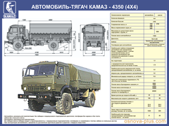 №1. Автомобиль-тягач Камаз-4350 (4х4)