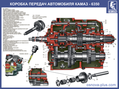 №11. Коробка передач автомобилей КАМАЗ-6350 