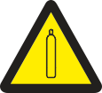 Газовый баллон. Предупреждающий знак